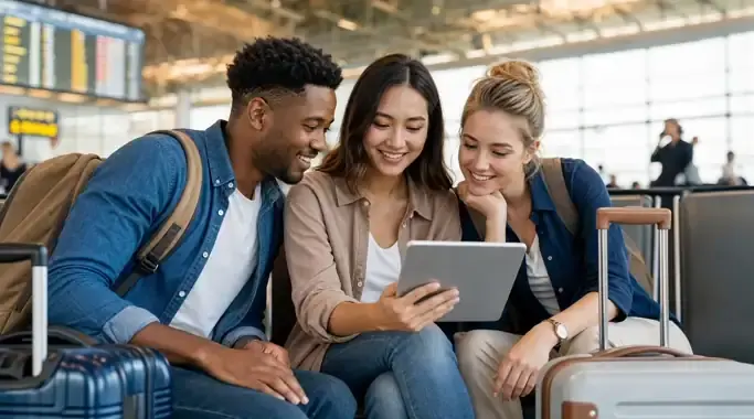 Travelers completing UK ETA application